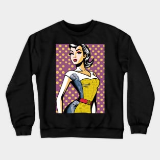 Pop Art Pin-up 4 Crewneck Sweatshirt